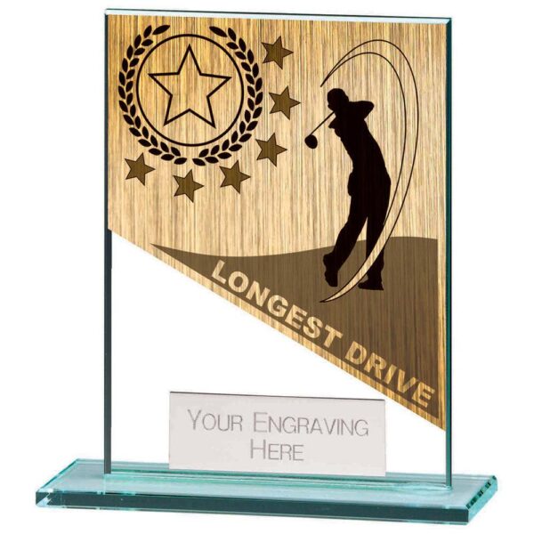 Mustang Longest Drive Jade Glass Award - Cornish Custom Creations