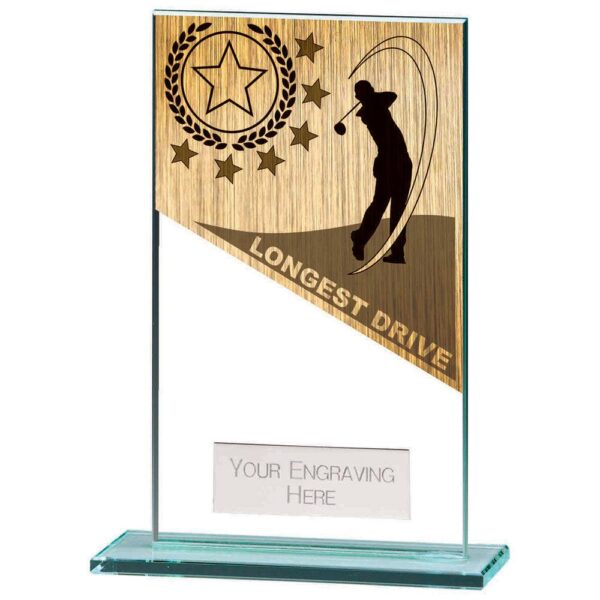Mustang Longest Drive Jade Glass Award - Cornish Custom Creations