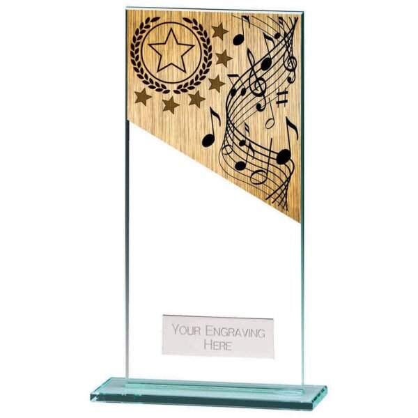 Mustang Music Jade Glass Award - Engrave Express