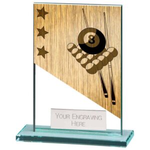 Mustang Pool Jade Glass Award - Cornish Custom Creations