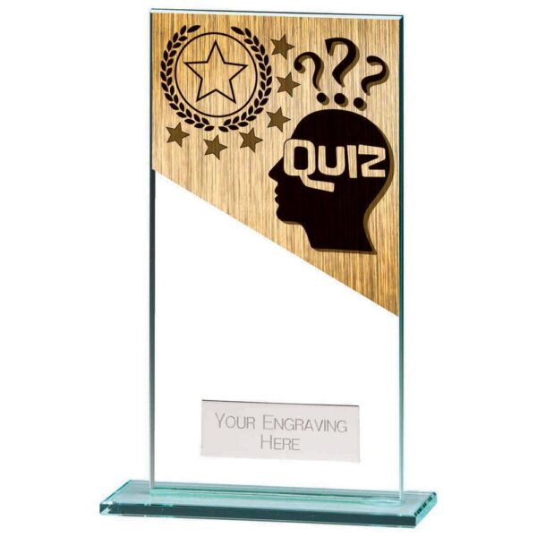 Mustang Quiz Jade Glass Award - Engrave Express