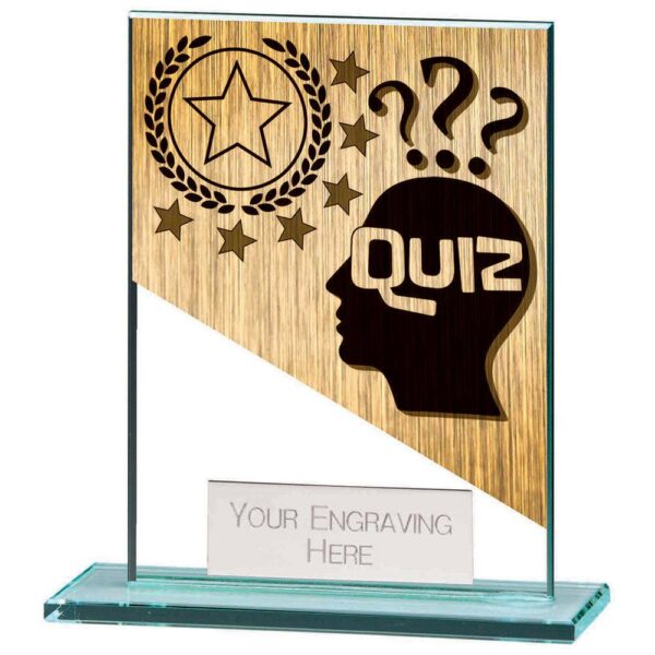 Mustang Quiz Jade Glass Award - Engrave Express