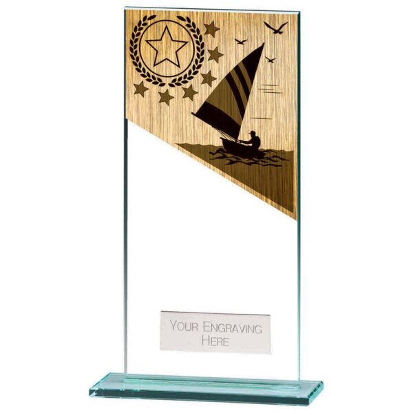 Mustang Sailing Jade Glass Award - Engrave Express