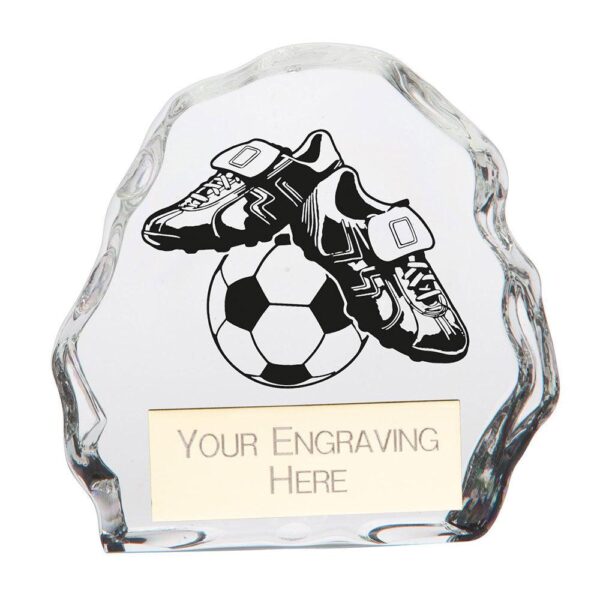 Mystique Football Glass Award - Cornish Custom Creations