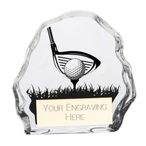 Mystique Golf Glass Award - Cornish Custom Creations