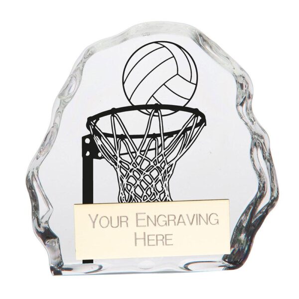 Mystique Netball Glass Award - Cornish Custom Creations