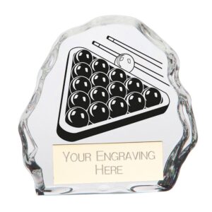 Mystique Snooker Glass Award - Cornish Custom Creations