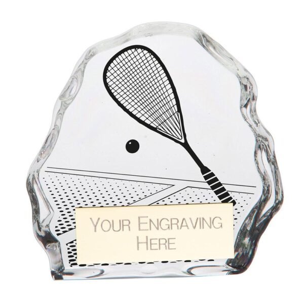 Mystique Squash Glass Award - Engrave Express