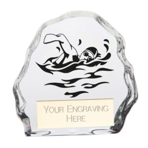 Mystique Swimming Glass Award - Engrave Express