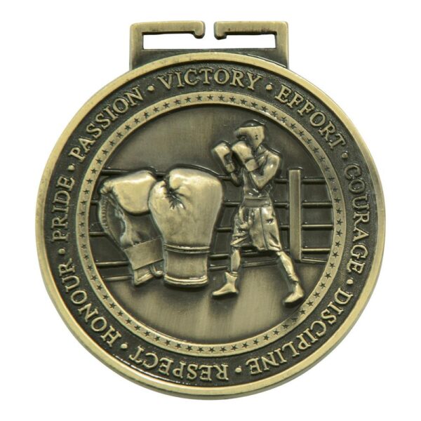 Olympia Boxing Medal Antique Gold - Cornish Custom Creations