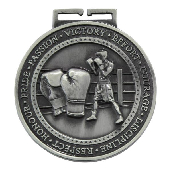 Olympia Boxing Medal Antique Silver - Cornish Custom Creations