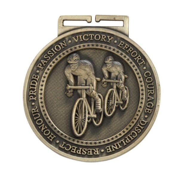 Olympia Cycling Medal Antique Gold - Cornish Custom Creations