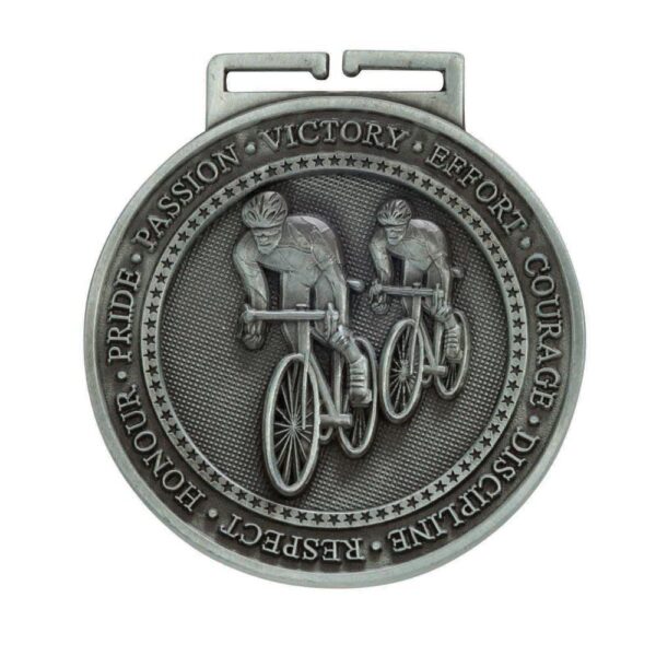 Olympia Cycling Medal Antique Silver - Cornish Custom Creations