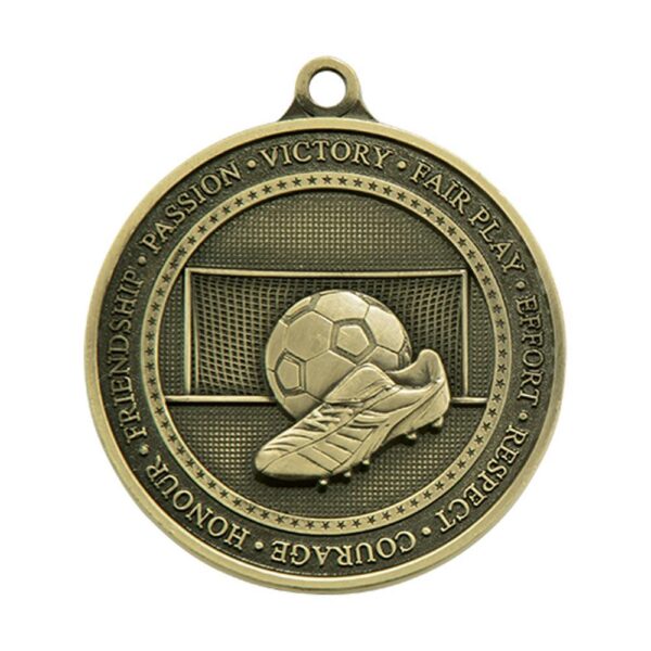 Olympia Football Medal Antique Gold - Cornish Custom Creations