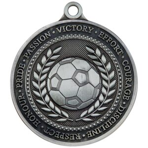 Olympia Football Medal Antique Silver - Cornish Custom Creations