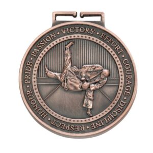 Olympia Judo Medal Antique Bronze - Cornish Custom Creations