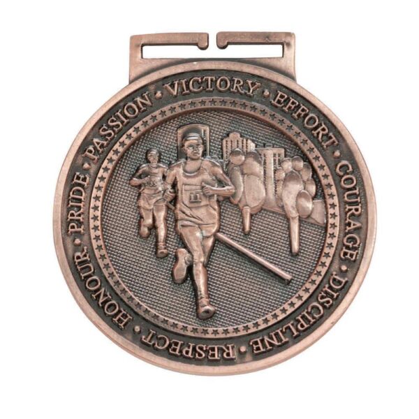 Olympia Running Medal Antique Bronze - Cornish Custom Creations