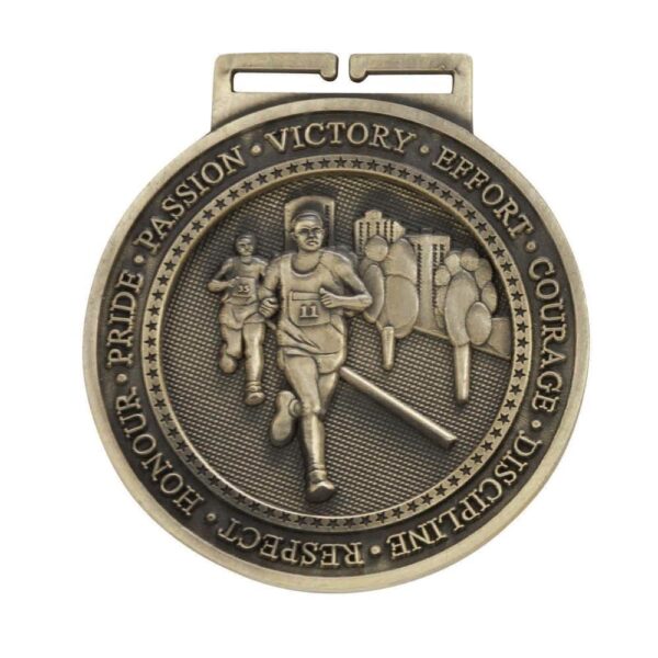 Olympia Running Medal Antique Gold - Cornish Custom Creations