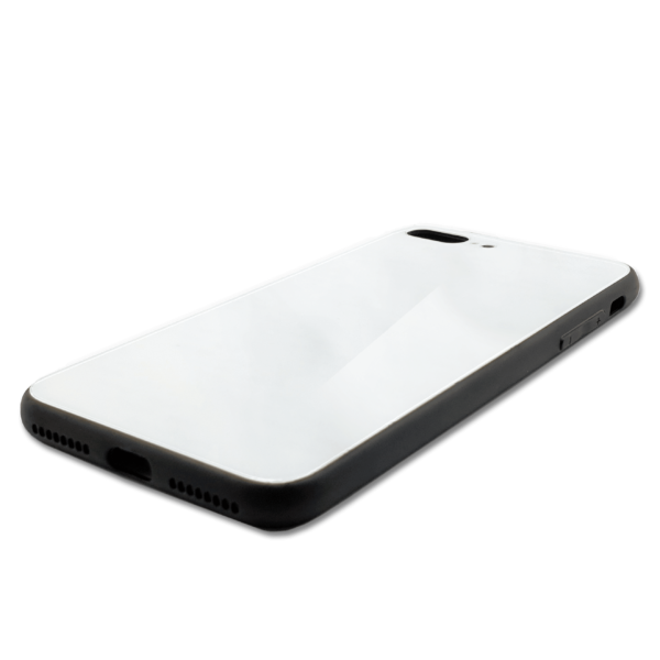 Pearl Marble With Initials - iPhone Glass Phone Case - Cornish Custom Creations