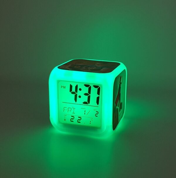 Personalised Alarm Clock With LED Lights - Cornish Custom Creations