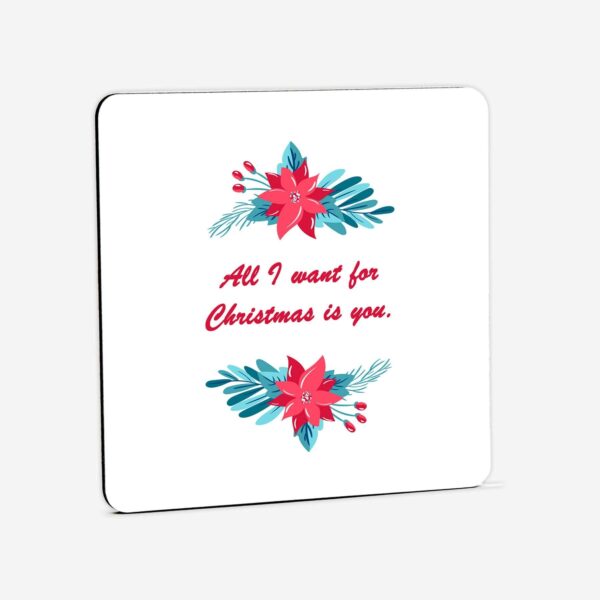 Personalised Christmas Wreath Mug and Coaster Set - Cornish Custom Creations