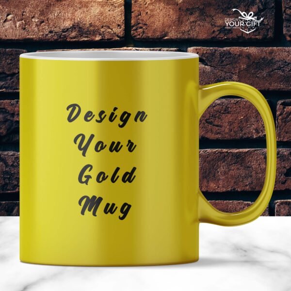 Personalised Gold Mugs | Design Your Own Mug - Cornish Custom Creations