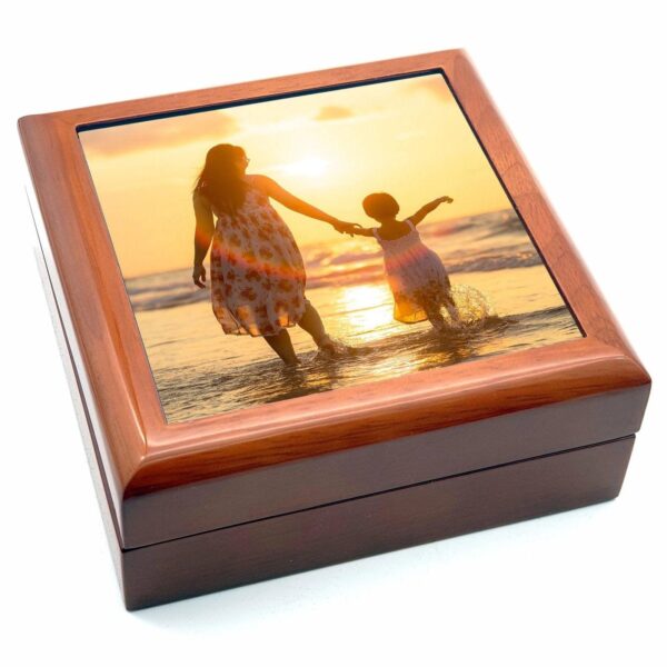 Personalised Jewellery Box - Brown - Cornish Custom Creations