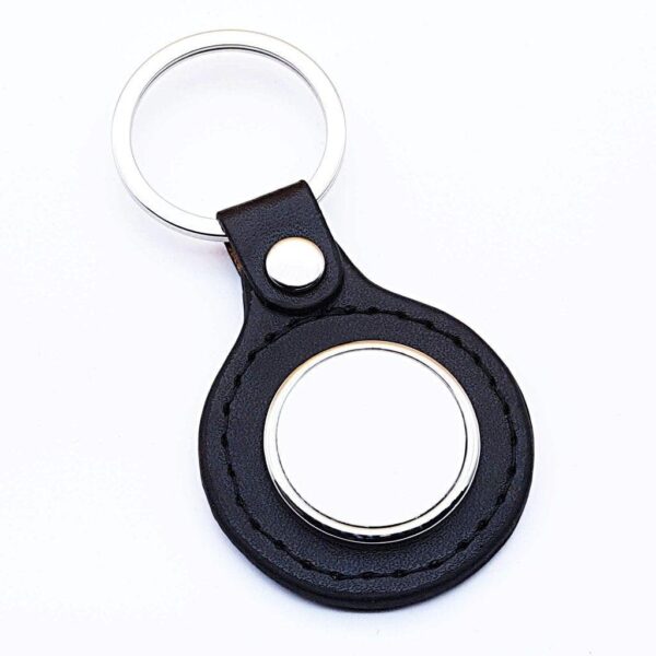 personalised leather keyring - Black - Cornish Custom Creations