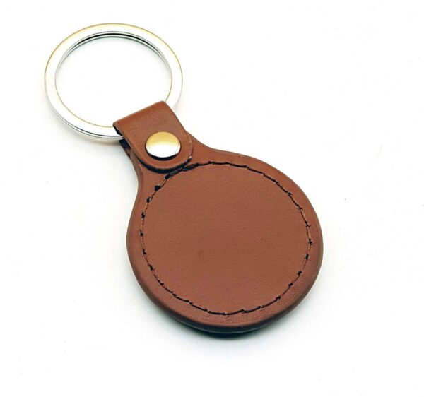personalised leather keyring - Brown - Cornish Custom Creations