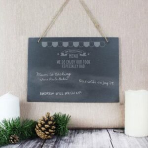 Personalised Menu Hanging Large Slate Sign - Engrave Express