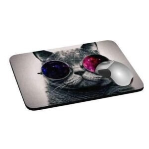 Personalised Mouse Mat - Fabric & Rubber - Cornish Custom Creations