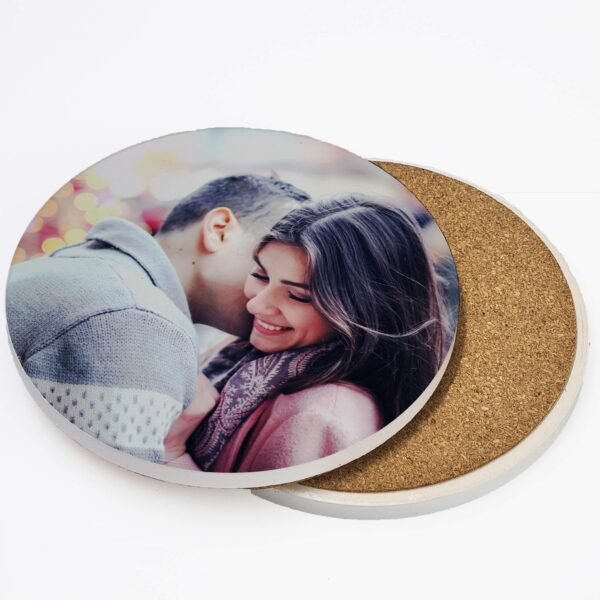 Personalised Round Ceramic Coasters - Cornish Custom Creations