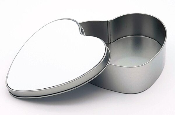 Personalised Tin - Heart Shaped - Cornish Custom Creations