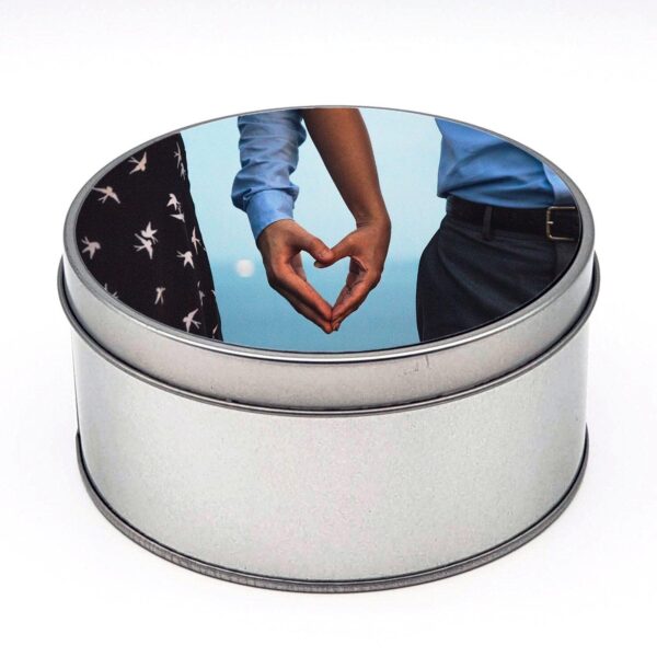 Personalised Tin - Round Shaped - Cornish Custom Creations