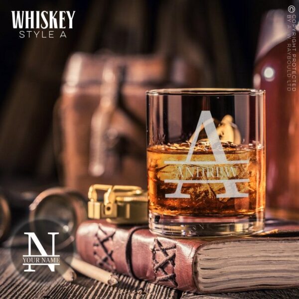 Personalised Whiskey Glass Engraved Custom Glassware Personalized Glass for Whiskey Drink, Birthday Gift Christmas Gift for Him or Her - Image 10