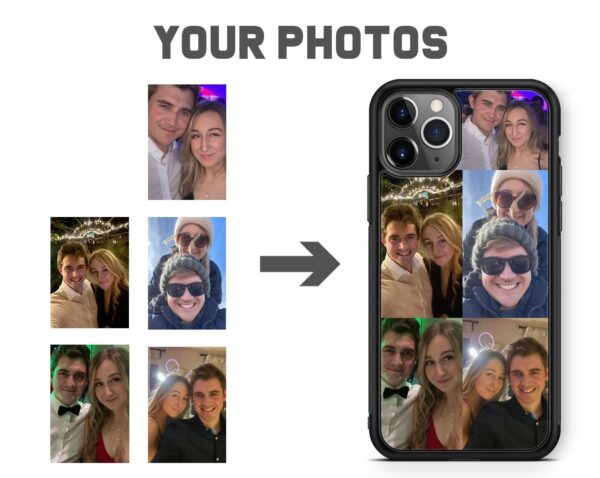 Photo Collage Phone Case Custom Personalised Picture Gift For Samsung & iPhone 14 Pro Max 13 12 Mini 11 XR X XS Galaxy S23 Plus Ultra S22 FE