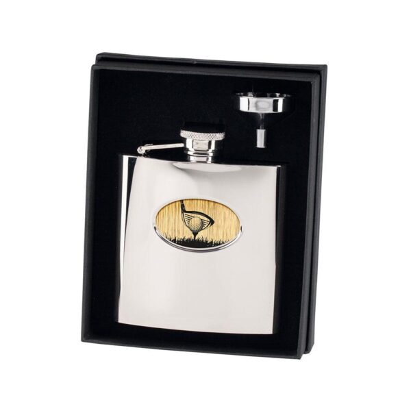 Pioneer Golf Hip Flask - Cornish Custom Creations