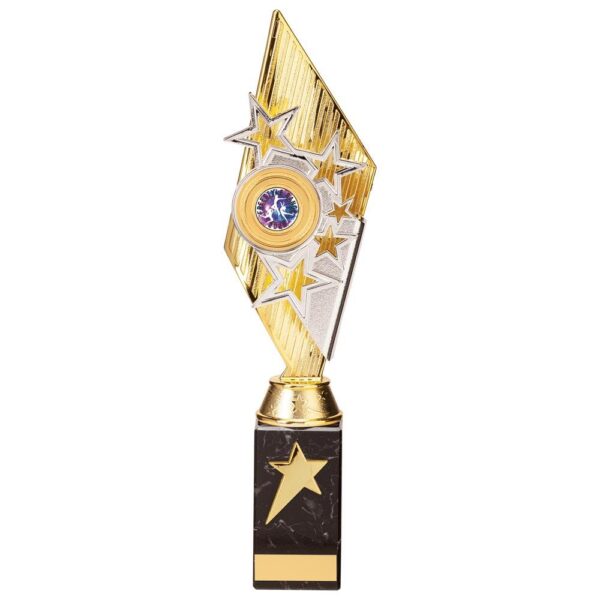 Pizzazz Plastic Trophy Gold & Silver - Cornish Custom Creations