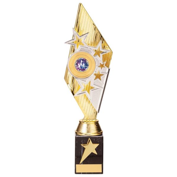 Pizzazz Plastic Trophy Gold & Silver - Cornish Custom Creations