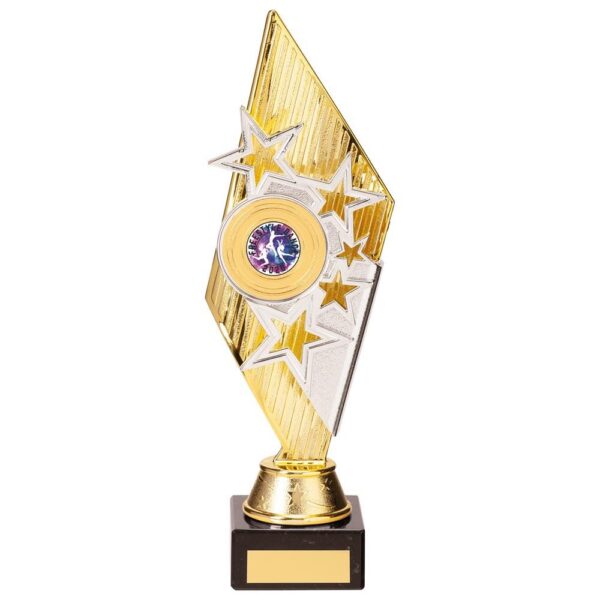 Pizzazz Plastic Trophy Gold & Silver - Cornish Custom Creations