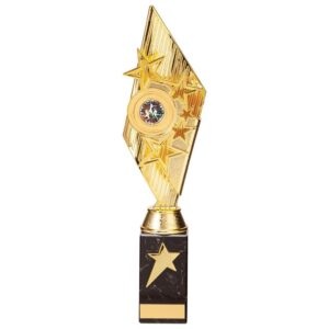 Pizzazz Plastic Trophy Gold - Cornish Custom Creations