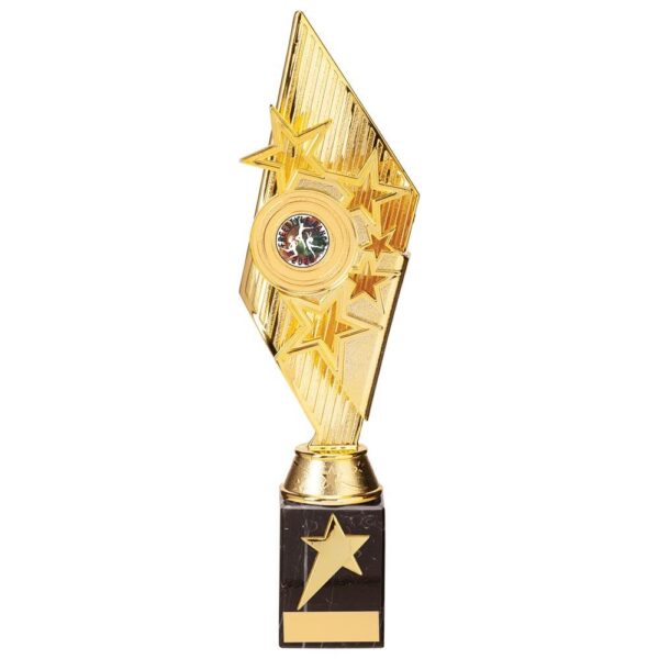 Pizzazz Plastic Trophy Gold - Cornish Custom Creations