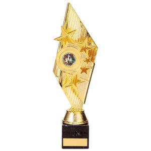 Pizzazz Plastic Trophy Gold - Cornish Custom Creations