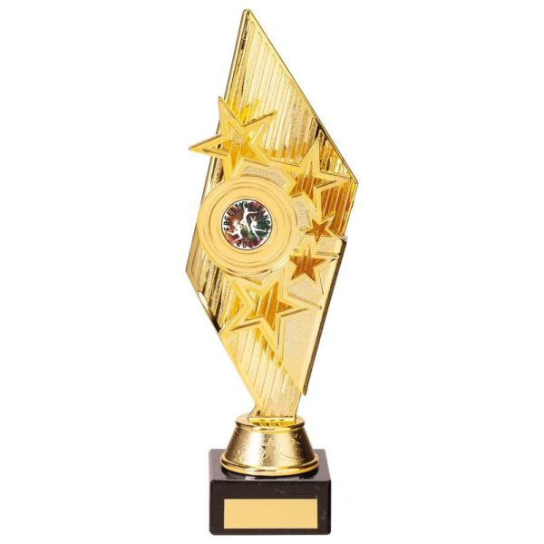 Pizzazz Plastic Trophy Gold - Cornish Custom Creations