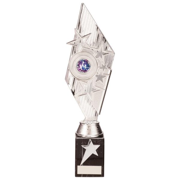 Pizzazz Plastic Trophy Silver - Cornish Custom Creations