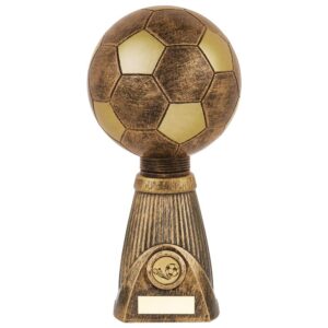 Planet Football Deluxe Rapid 2 Trophy Antique Bronze & Gold - Cornish Custom Creations