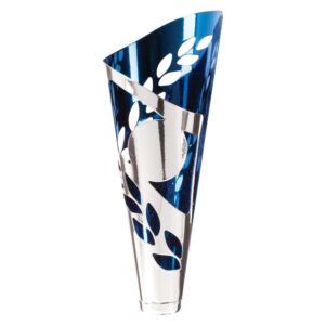 Portland Lazer Cut Metal Cup Silver & Blue - Cornish Custom Creations