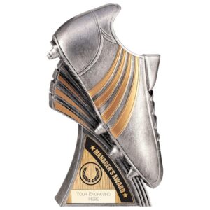 Power Boot Heavyweight Managers Award Antique Silver - Cornish Custom Creations