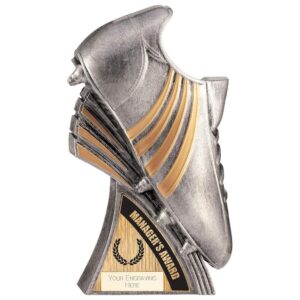 Power Boot Heavyweight Managers Award Antique Silver - Cornish Custom Creations