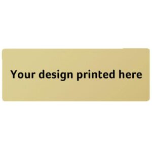 Printed Gold Shiny Express Plates - Cornish Custom Creations